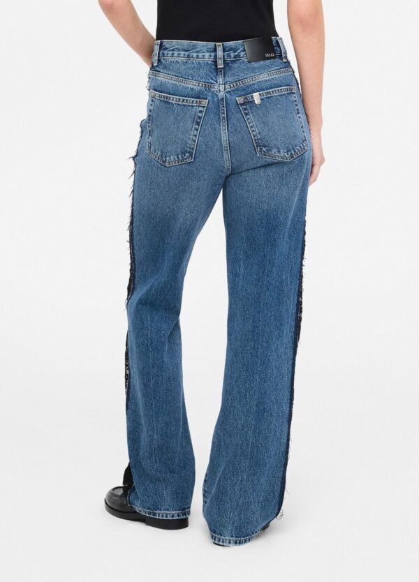 Liu Jo Straight-Leg Jeans Kant UF5216-D0290 Blue Denim - Afbeelding 7