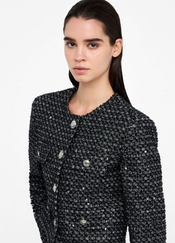 Liu Jo Bouclé Jacket UF5142-D0267 Zwart - Afbeelding 4