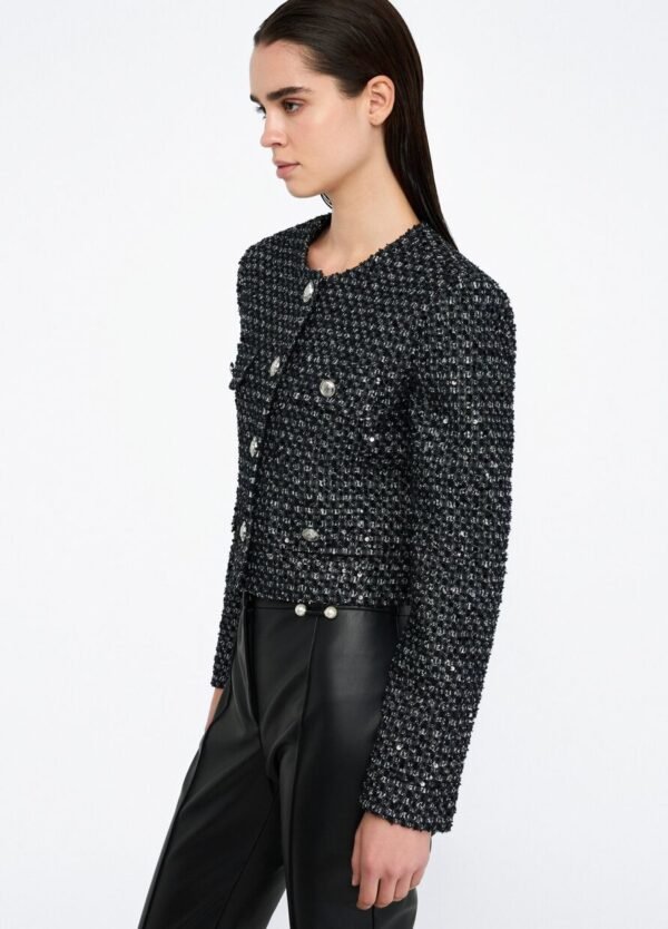 Liu Jo Bouclé Jacket UF5142-D0267 Zwart - Afbeelding 3