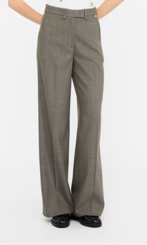Liu Jo Rechte Broek Plooinaad CF5372-T054A Donker Beige