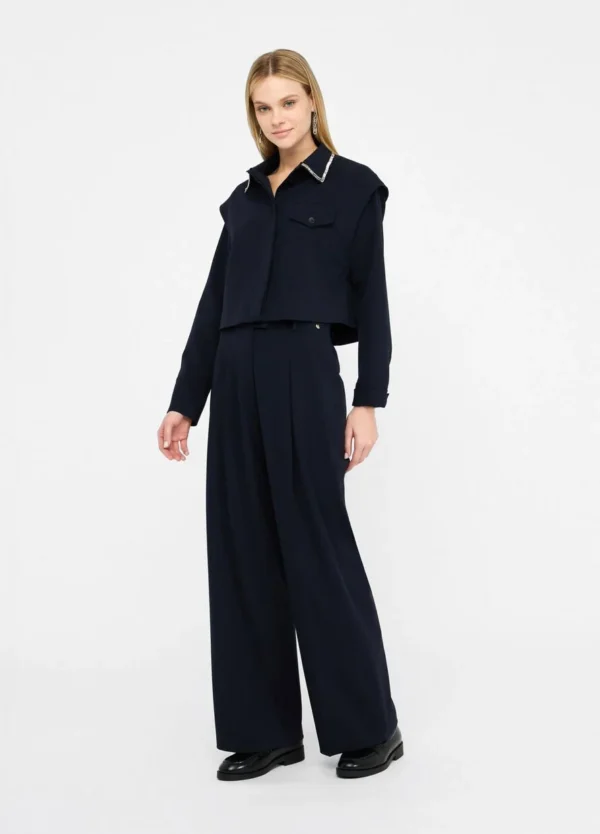 Liu Jo Palazzo Broek CF5257-T054A Marine Blauw - Afbeelding 2