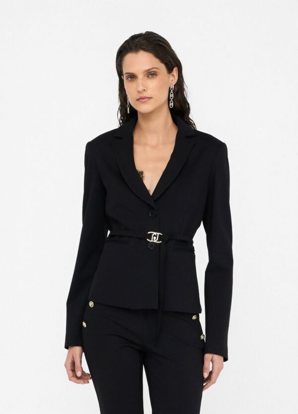 Liu Jo Blazer Logo-riem MF5140-J9189 Zwart