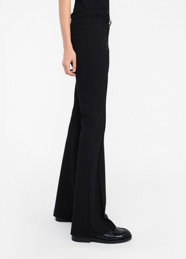 Liu Jo Flared Broek Logo-Riem MF5143-J9189 Zwart - Afbeelding 3