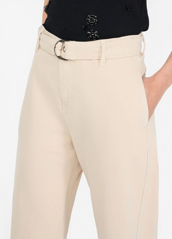 Liu Jo High-Rise Broek MF5298-T115A Licht Beige - Afbeelding 3