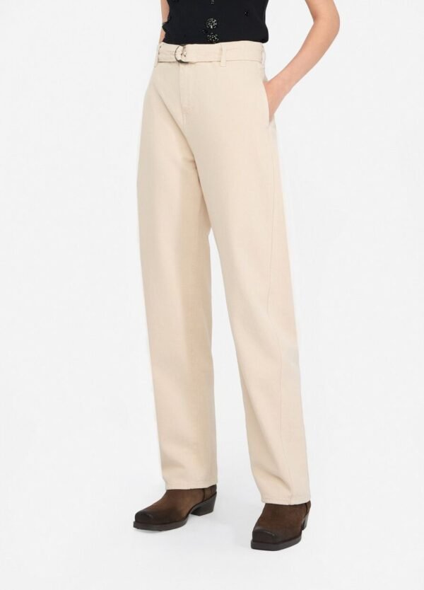 Liu Jo High-Rise Broek MF5298-T115A Licht Beige