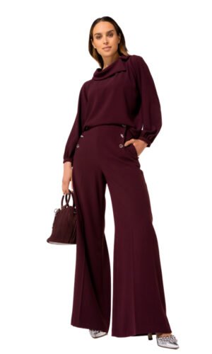 Caroline Biss Broek Sierknopen 4573 Plum