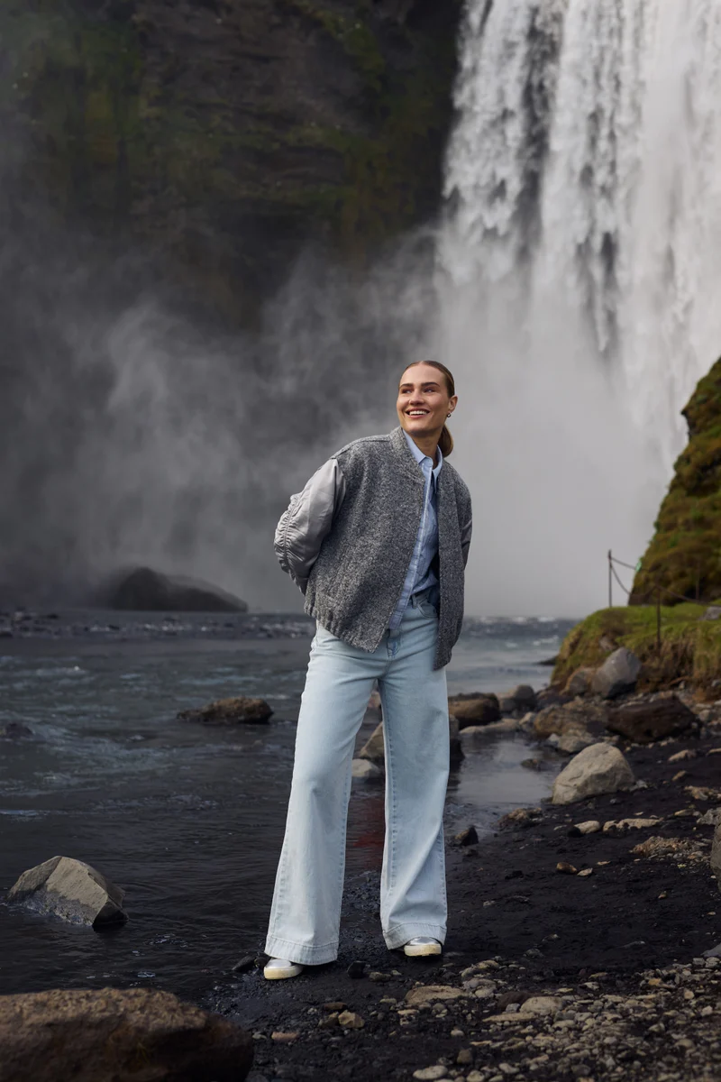 Nukus Baltimore Jacket Satin NKF13057 Licht Grijs - Afbeelding 3