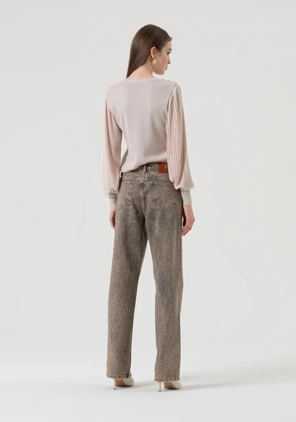 Fracomina Flared Jeans FR25WV2014D419R9 Dirty Wash Denim - Afbeelding 5