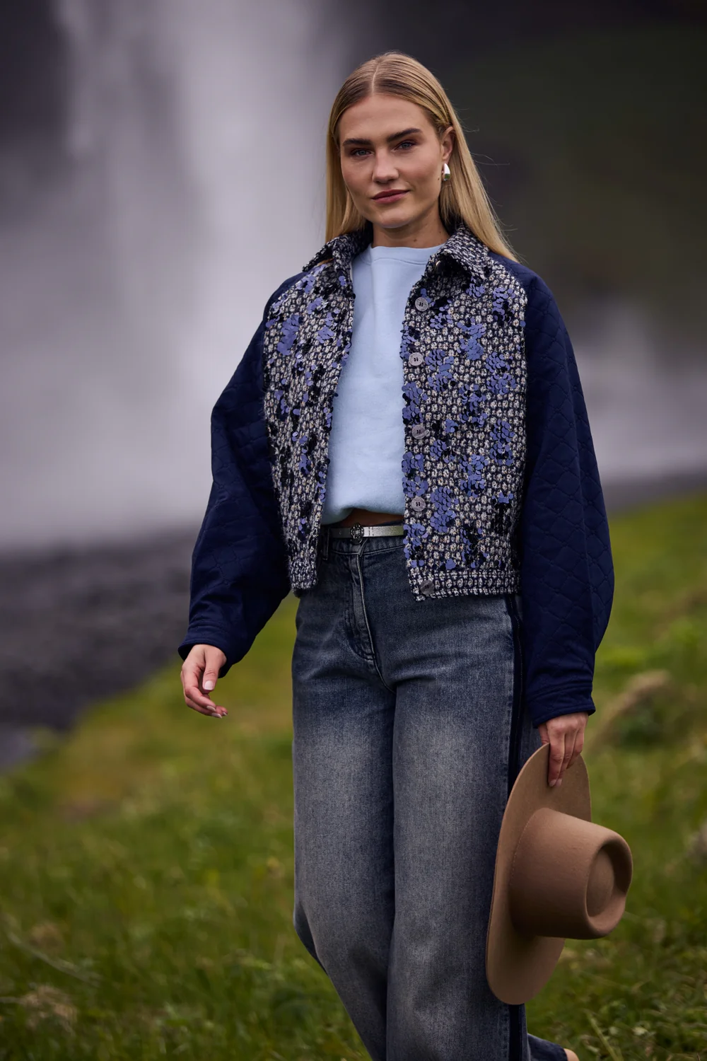 Nukus Milou Jacket Paillet NKF13025 Navy - Afbeelding 2