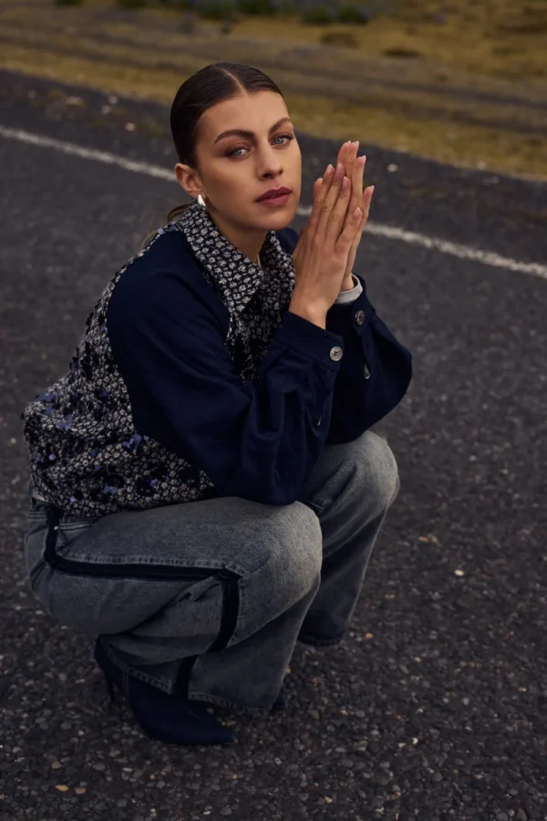 Nukus Milou Jacket Paillet NKF13025 Navy - Afbeelding 7