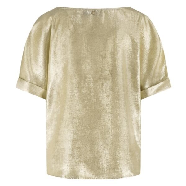Nukus Top Irene Shiny NKF01024 Goud - Afbeelding 2