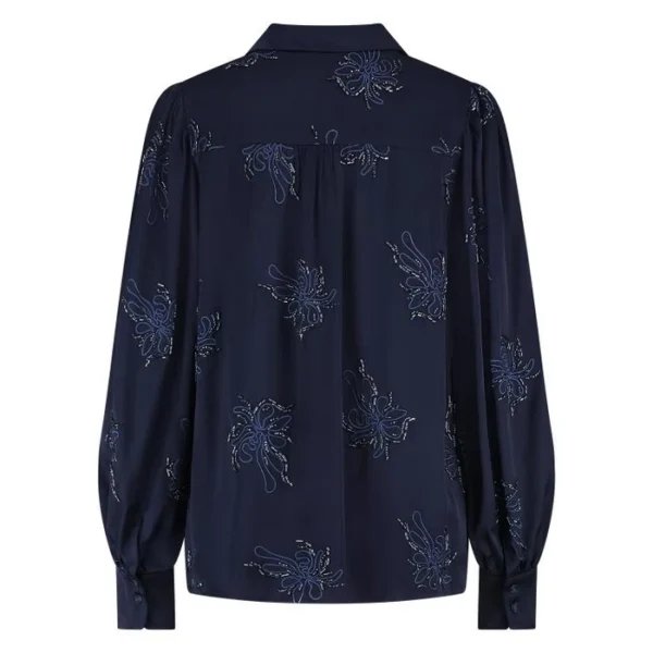 Nukus Preston Blouse NKF02069 Embroidery Navy - Afbeelding 7