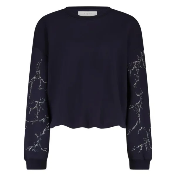 Nukus Suzanne Trui Strass NKF03000 Navy - Afbeelding 6