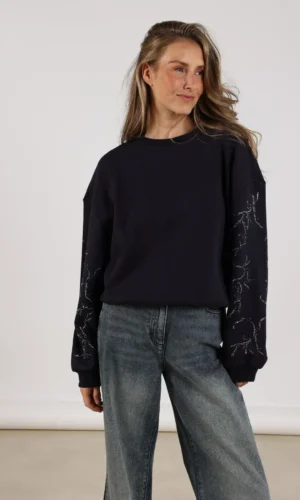 Nukus Suzanne Trui Strass NKF03000 Navy