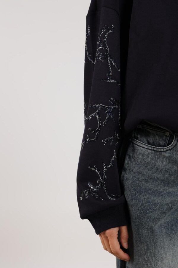Nukus Suzanne Trui Strass NKF03000 Navy - Afbeelding 3