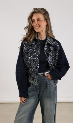 Nukus Milou Jacket Paillet NKF13025 Navy