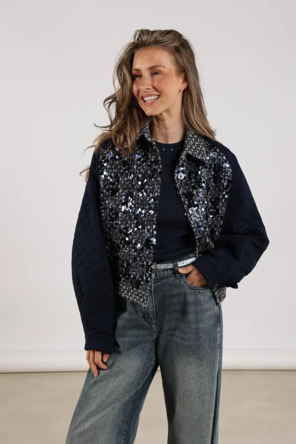 Nukus Milou Jacket Paillet NKF13025 Navy