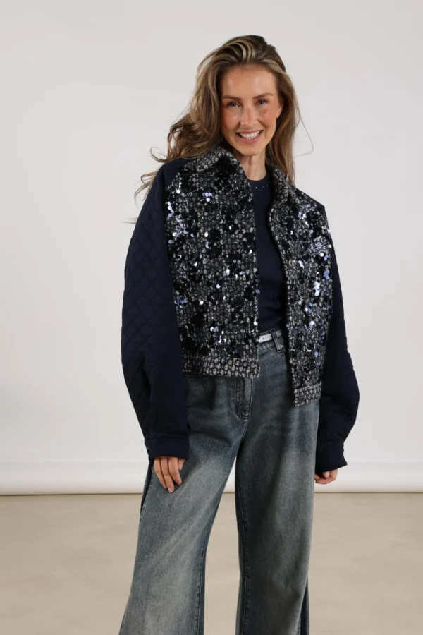 Nukus Milou Jacket Paillet NKF13025 Navy - Afbeelding 3