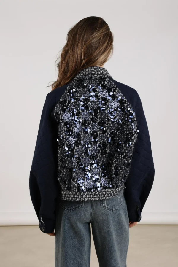 Nukus Milou Jacket Paillet NKF13025 Navy - Afbeelding 4
