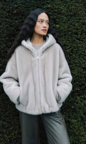 Studio AR Jas Ruby Reversible Faux Mink 05TL256039.01 Clay