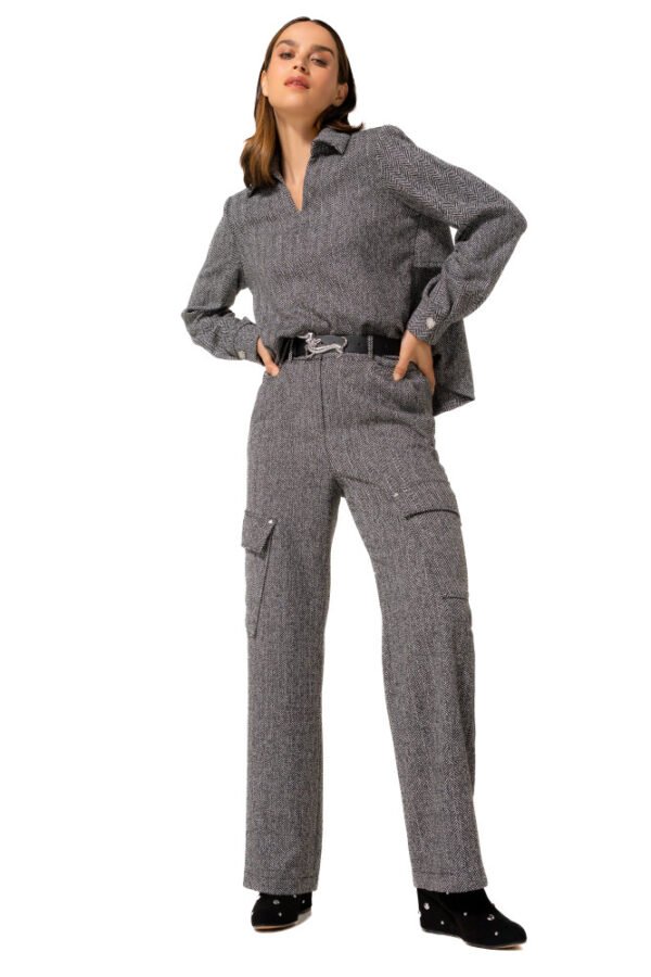 Caroline Biss Cargobroek Soepele Tweed 4521 Multi Color - Afbeelding 4