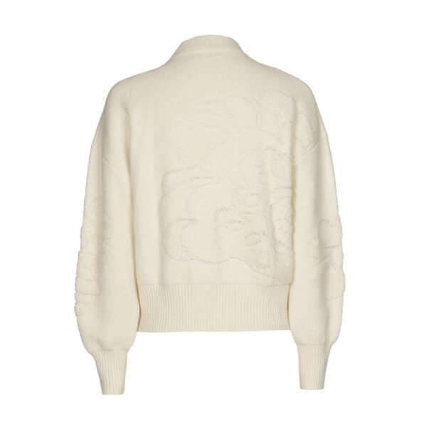 Caroline Biss Cozy Trui Bloemreliëf 4215 Cream - Afbeelding 9