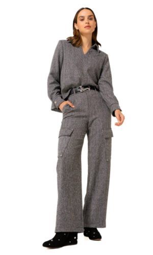 Caroline Biss Cargobroek Soepele Tweed 4521 Multi Color