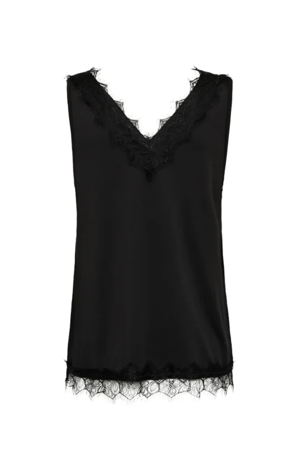 Freequent FQBICCO Lace Top 206329 Zwart - Afbeelding 2