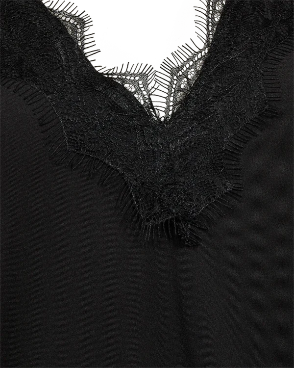 Freequent FQBICCO Lace Top 206329 Zwart - Afbeelding 4