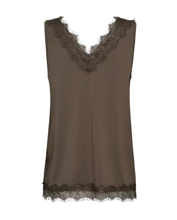 Freequent FQBICCO Lace Top 206329 Morel - Afbeelding 2