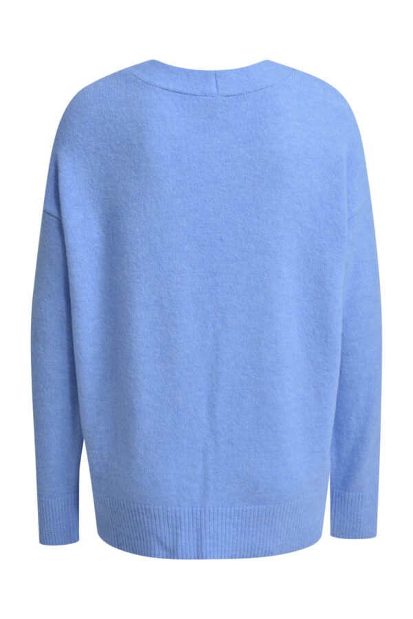 Milano Open Vest Oversized Schouders Lange Mouwen 53-5442-9943 Cornflower Blue - Afbeelding 2