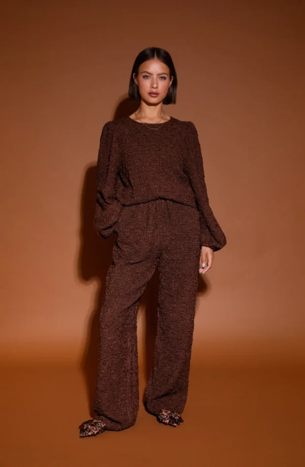 Studio Amaya Top Mia Bruin - Afbeelding 3
