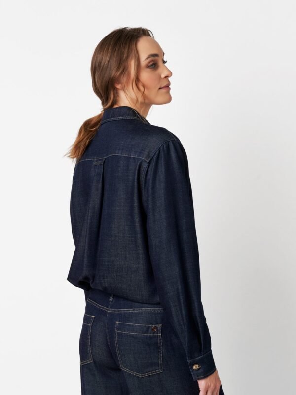 Toni Denim Shirt Clyde 12-48 1440-10 Dark Blue - Afbeelding 5