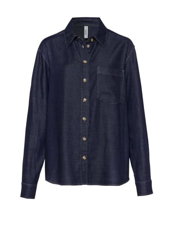 Toni Denim Shirt Clyde 12-48 1440-10 Dark Blue - Afbeelding 6