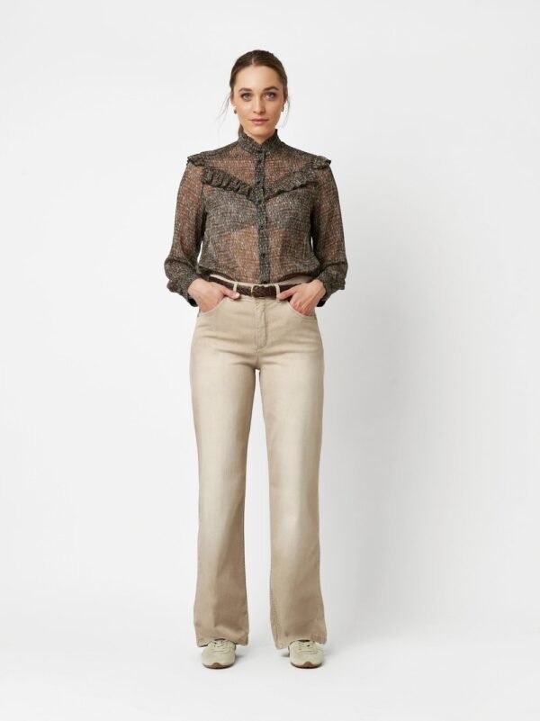 Toni Wide Leg Jeans Liv  12-94 1125-36 Beige - Afbeelding 2