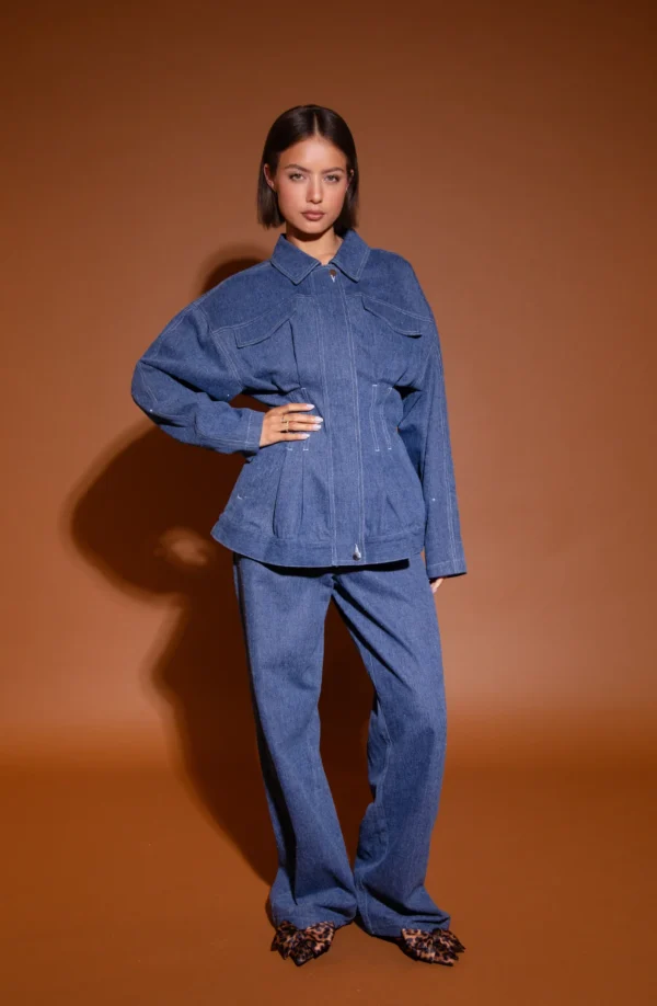 Studio Amaya Broek Mies Blauw - Afbeelding 3