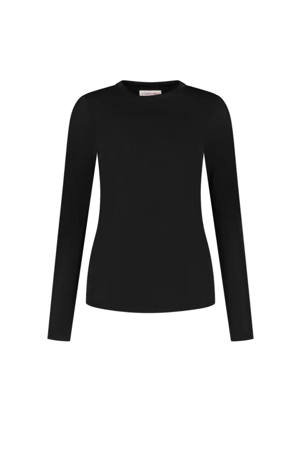 Studio Amaya Long Sleeve T-Shirt Lynn  Zwart