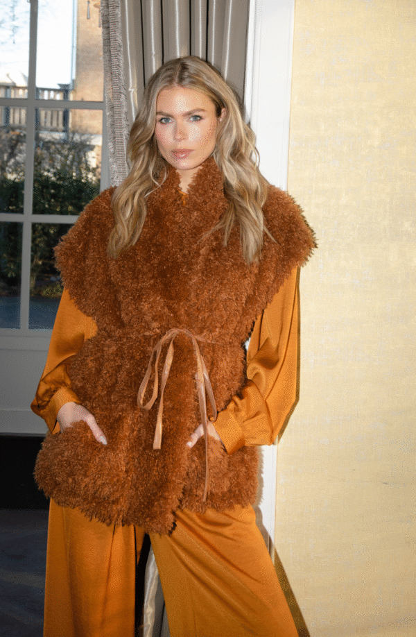 Amaya Amsterdam Gilet Diaz Bruin - Afbeelding 2
