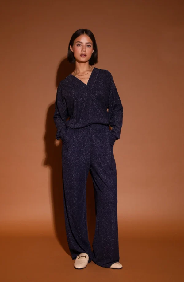 Studio Amaya Blouse Alma Blauw - Afbeelding 3