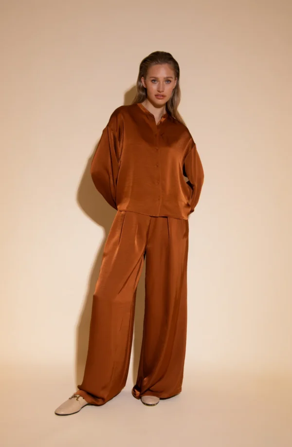 Amaya Amsterdam Blouse Poggy Bruin - Afbeelding 4