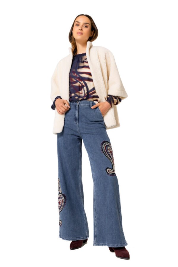 Caroline Biss Luchtige Tuniek Blouse 4635 Multi Color - Afbeelding 3
