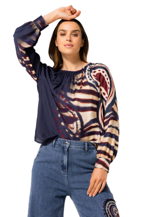 Caroline Biss Luchtige Tuniek Blouse 4635 Multi Color