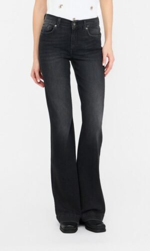Liu Jo Flared Jeans UF5061-DS615 Denim Black