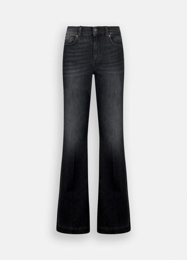 Liu Jo Flared Jeans UF5061-DS615 Denim Black - Afbeelding 8