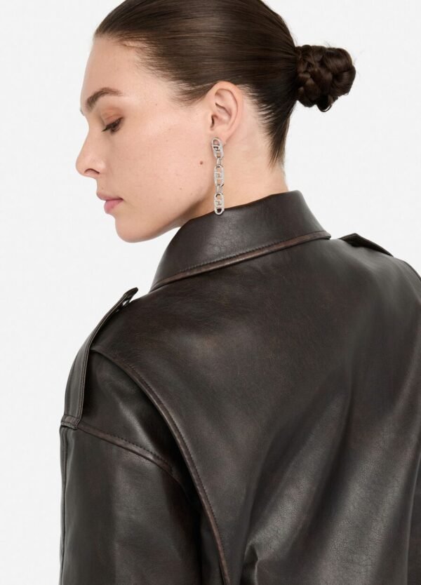 Liu Jo Coated Fabric Jacket MF5097-E1051 Bruin - Afbeelding 6