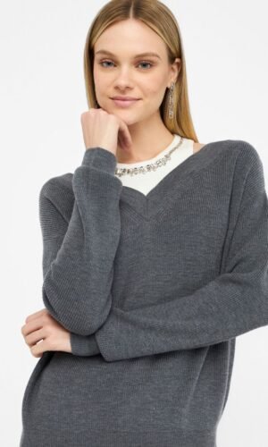 Liu Jo Trui Sierlijke Steentjes MF5126-MA85Q Grijs