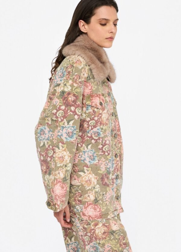 Liu Jo Faux Fur Jacket Kraag  MF5331-T160A  Multi Color - Afbeelding 5