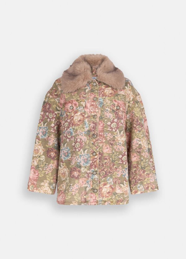 Liu Jo Faux Fur Jacket Kraag  MF5331-T160A  Multi Color - Afbeelding 8
