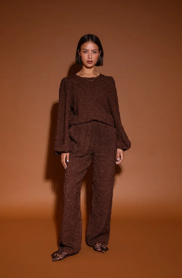 Studio Amaya Top Mia Bruin - Afbeelding 4