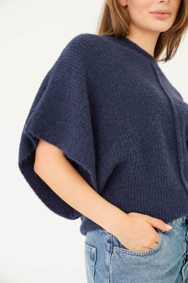 Est’Seven Zachte Trui Suzette Nolita Donker Blauw - Afbeelding 2